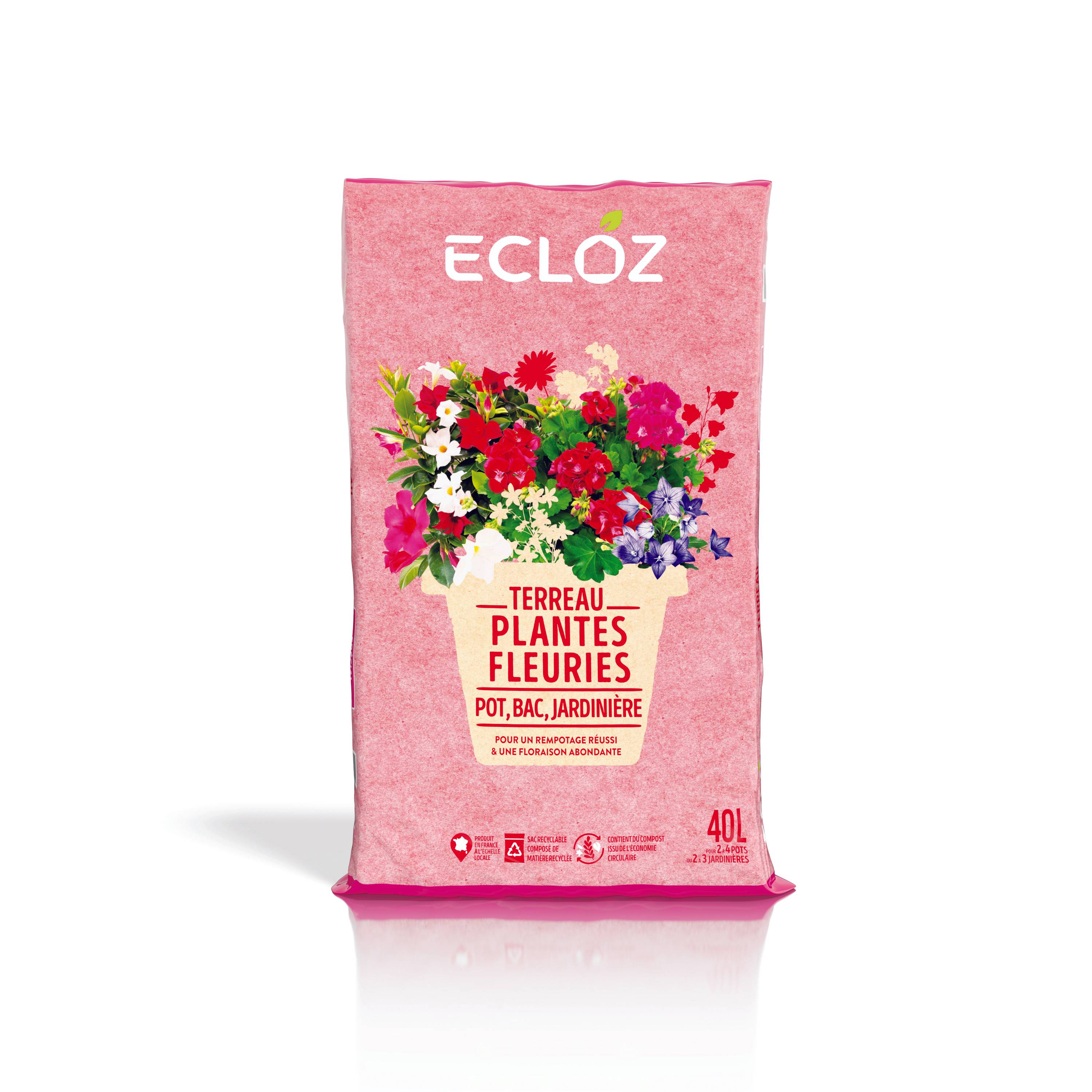 Ecloz - Terreau pour géraniums et plantes fleuries 40 L ECLOZ - Image 1