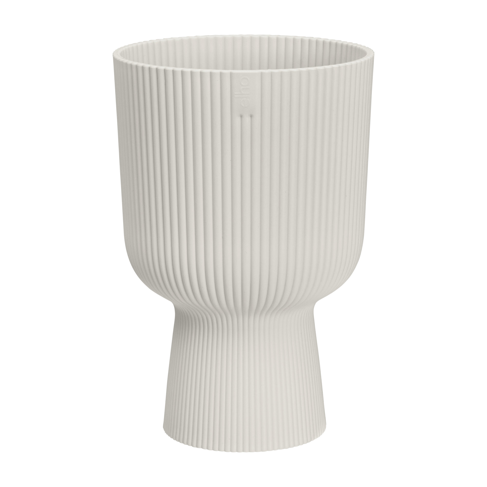 Vibes fold coupe pot de fleurs plastique blanc soie Ø 14 cm – ELHO