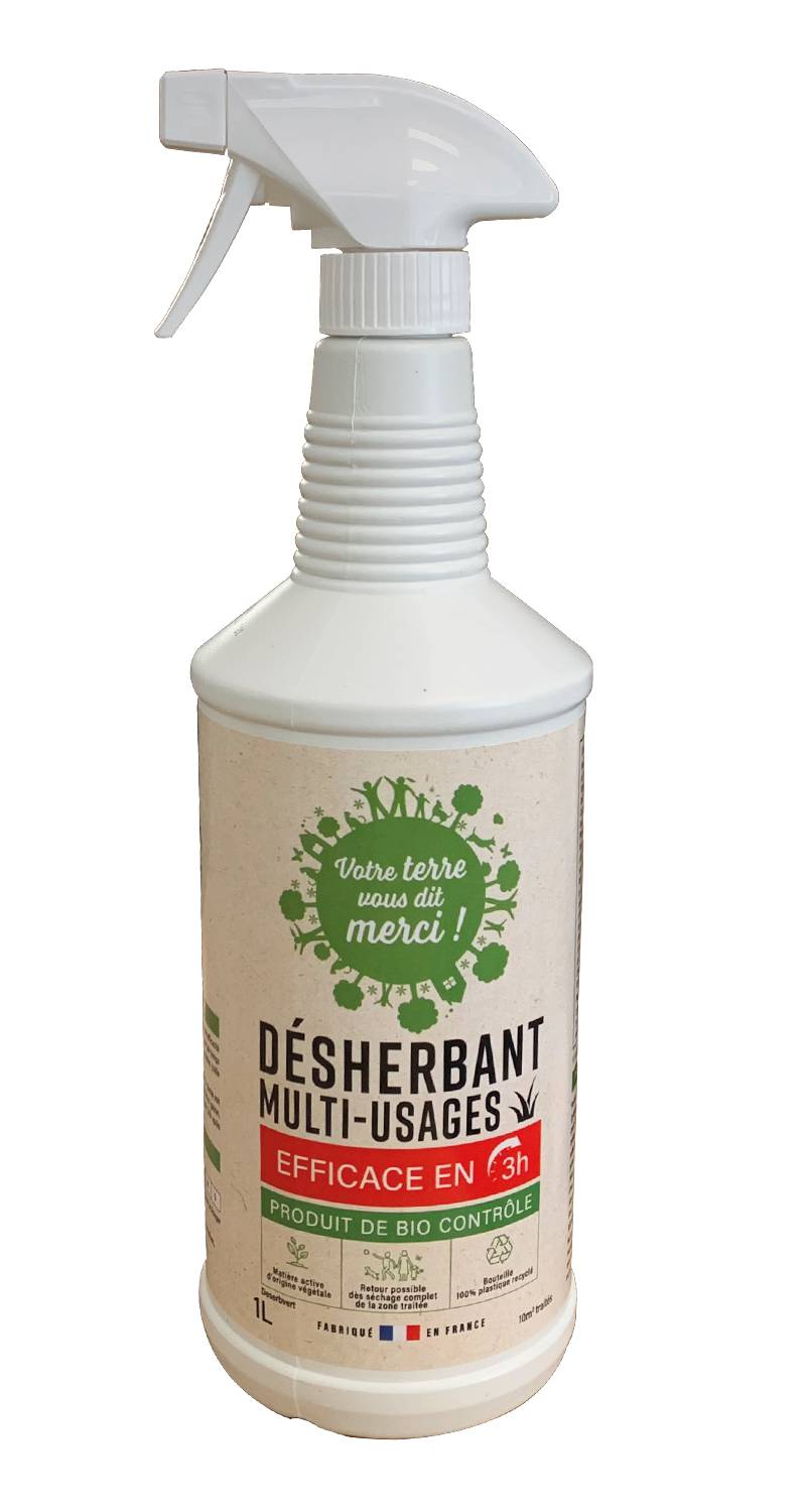 Marque Blanche et Economique - Désherbant multi - usages Spray Prêt à l'emploi 1L