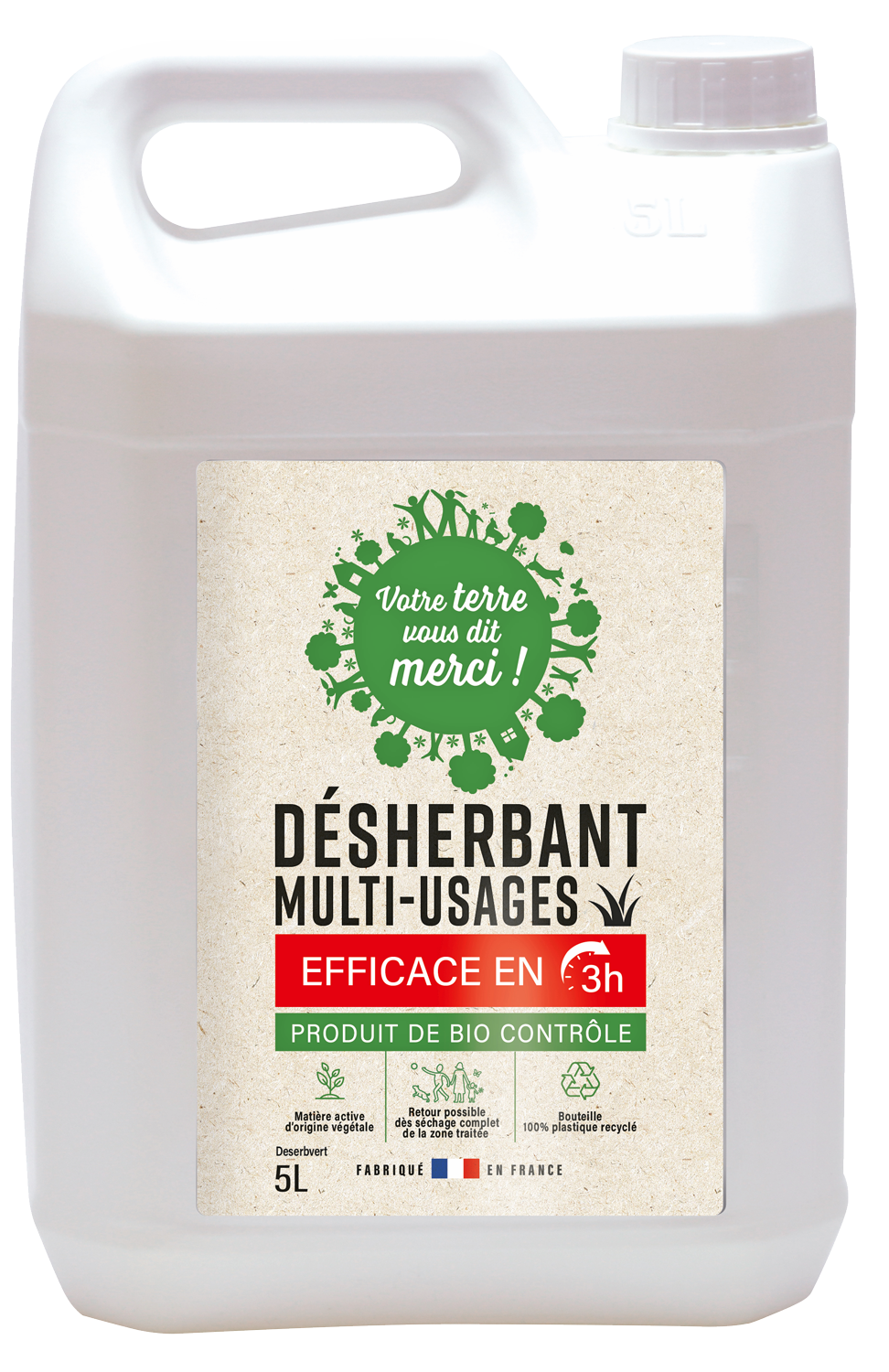 Marque Blanche et Economique - Desherbant de biocontrole multi-usages
