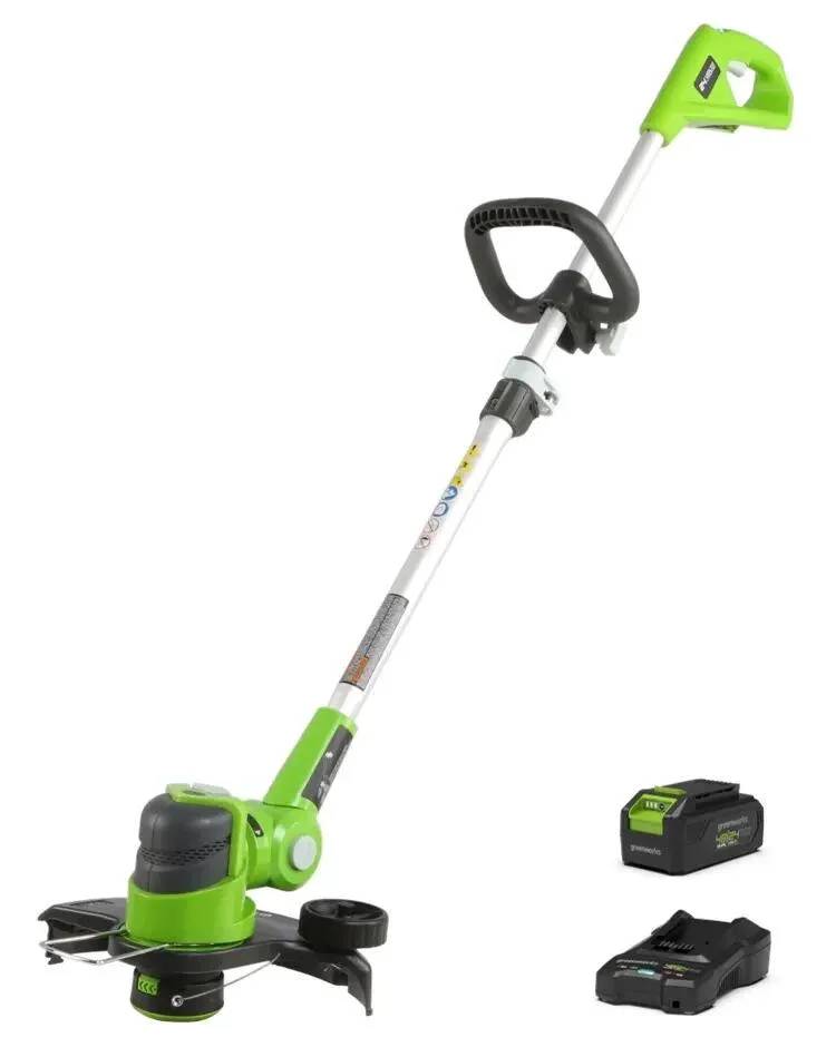 Greenworks - Coupe-bordures sans fil 48V batterie et chargeur inclus Ø 30 cm G48LT30K2 - GREENWORKS - Imagen 1