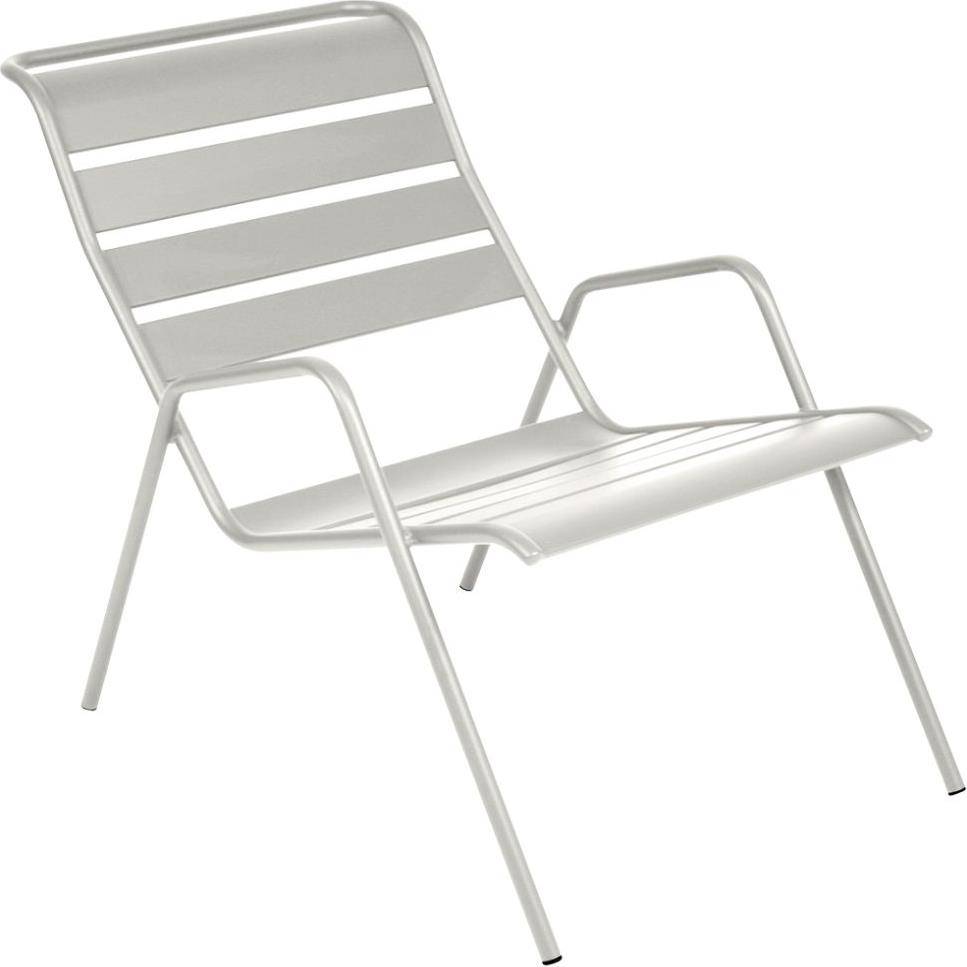 Fermob - Sillón de jardín bajo acero gris arcilla Monceau Fermob - Imagen 2