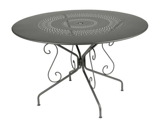 table de jardin ronde acier – FERMOB - Image 1
