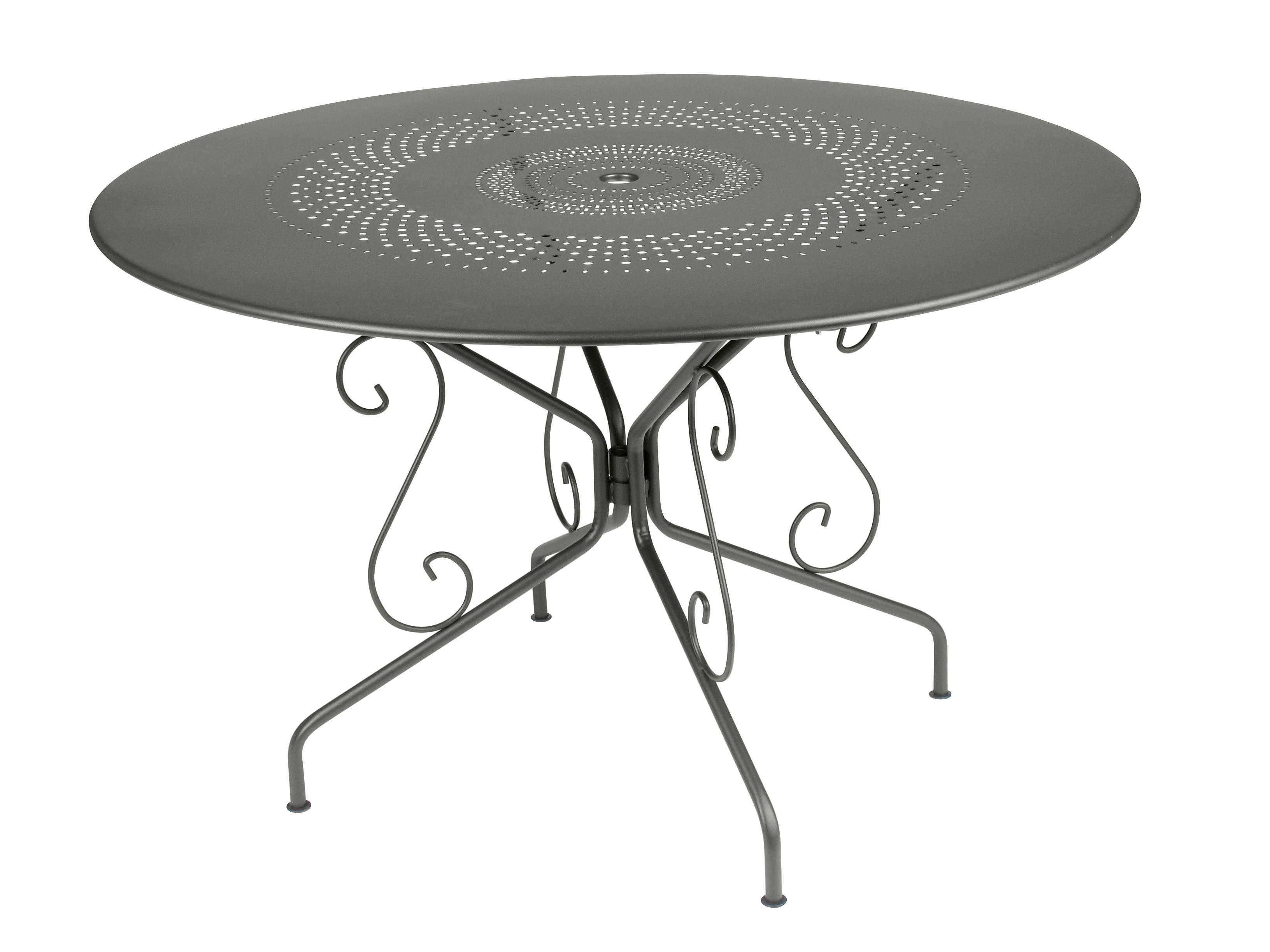 table de jardin ronde acier – FERMOB - Image 1