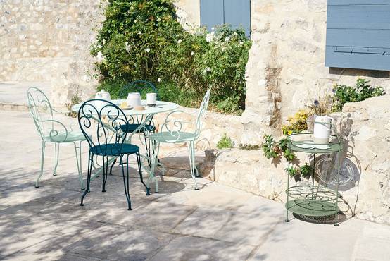 table de jardin ronde acier – FERMOB - Image 2