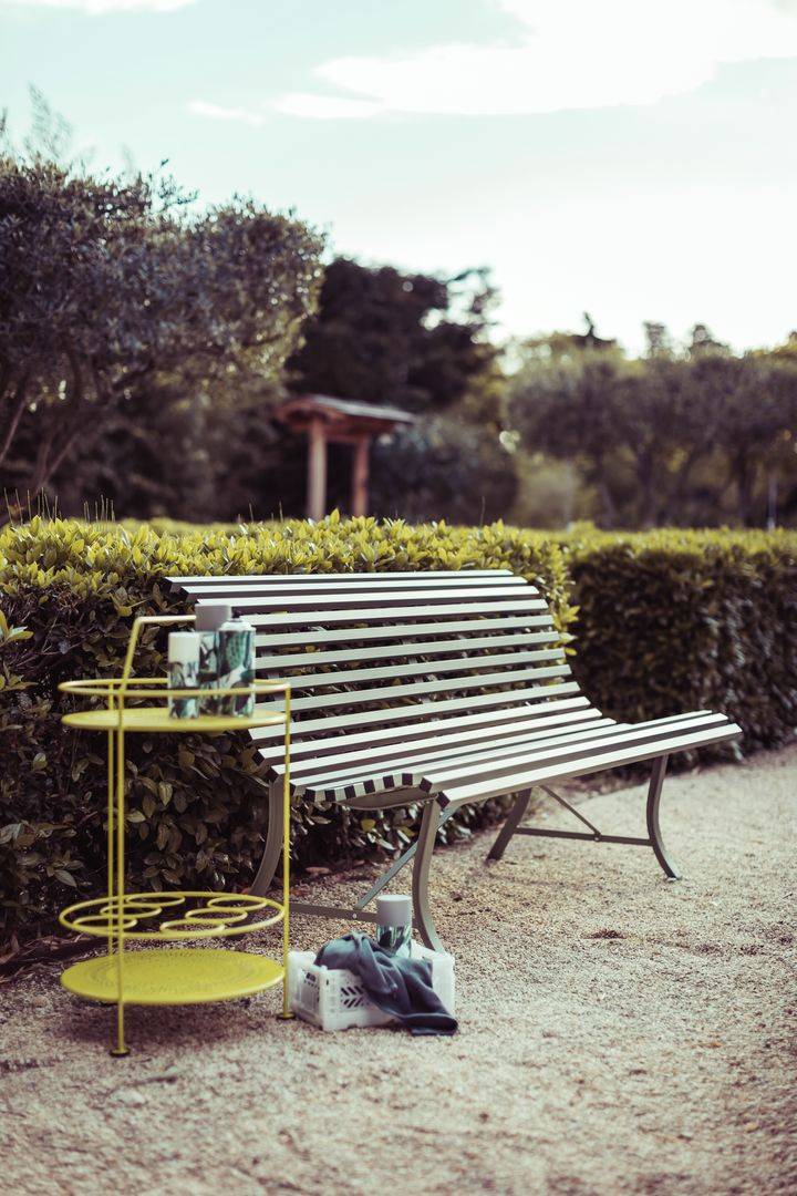 Fermob - Banc de jardin acier bleu acapulco 3 places Louisiane Fermob - Image 3