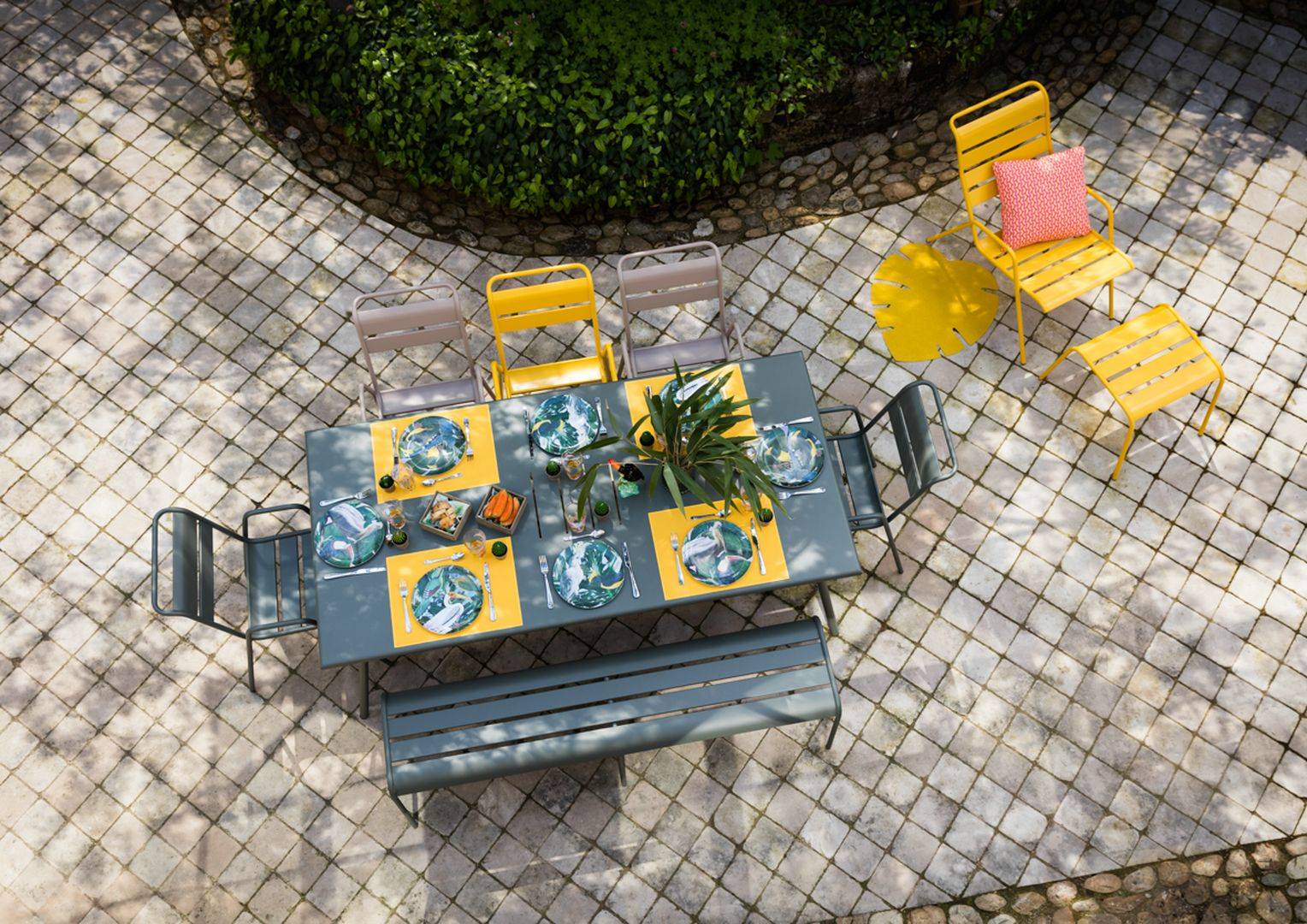 Banc de Jardin Monceau – FERMOB - Imagen 1