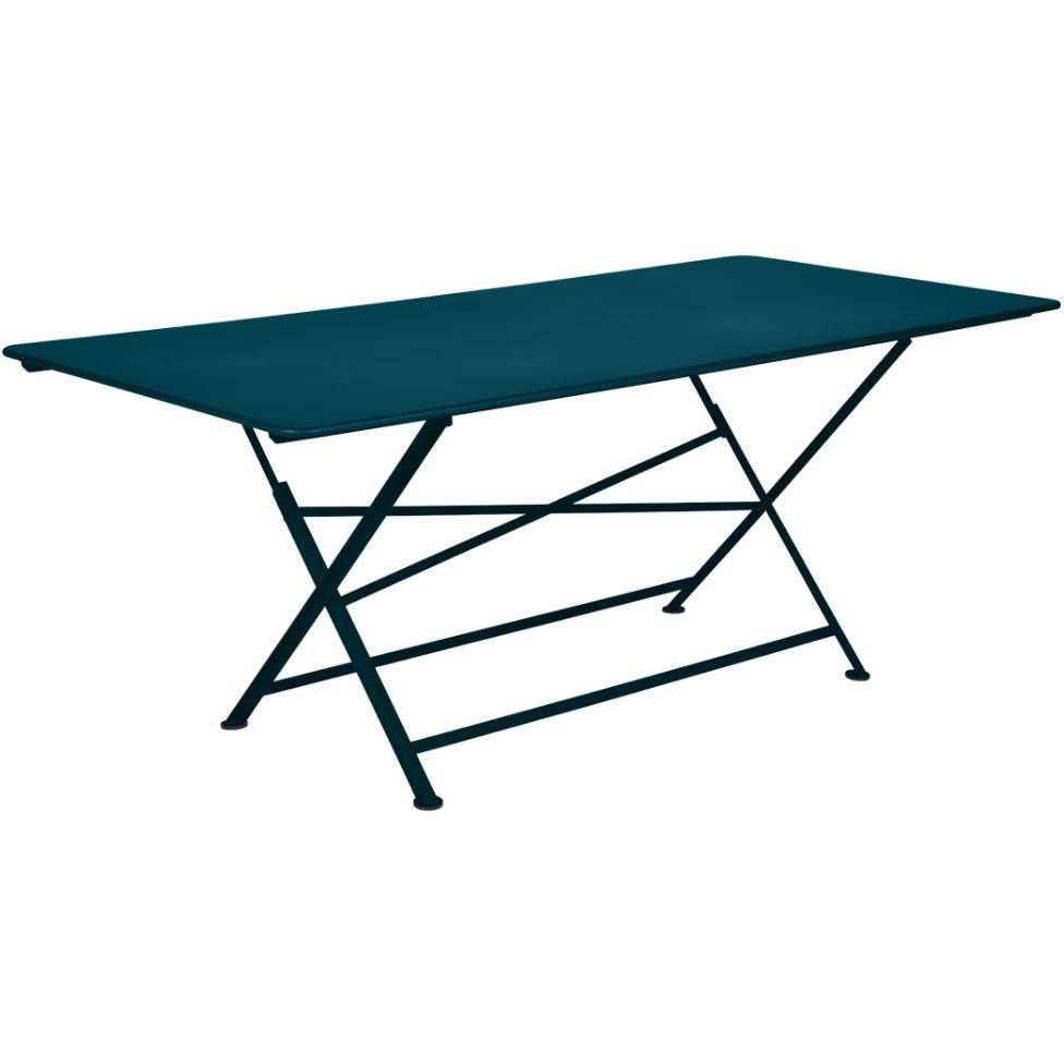 Fermob - Mesa de jardín rectangular plegable acero azul acapulco 8 personas Cargo Fermob - Imagen 3