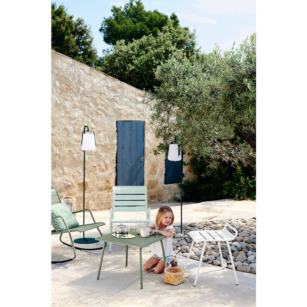 Fermob - Tabouret de jardin acier gris argile Monceau Fermob - Imagen 1
