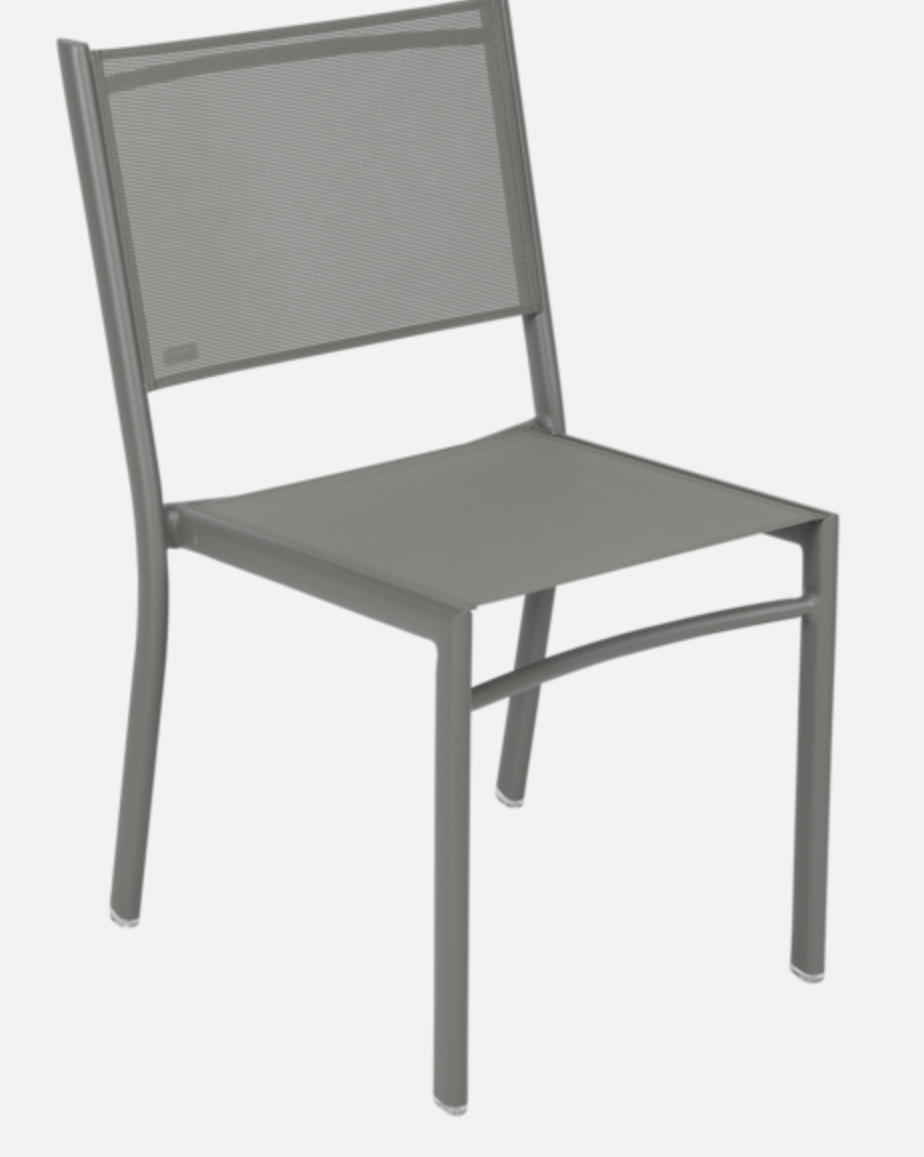 Fermob - Chaise de Jardin alu textilène romarin Costa Fermob