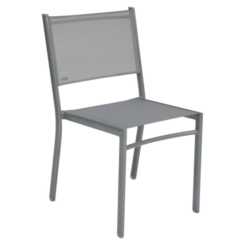 Fermob - Chaise de Jardin alu textilène gris argile Costa Fermob - Image 1