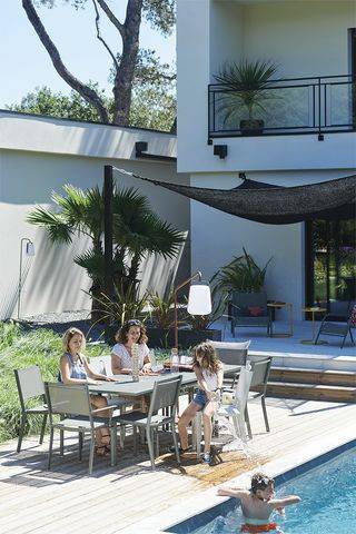 Fermob - Table de jardin rectangle alu gris argile Costa Fermob - Image 4