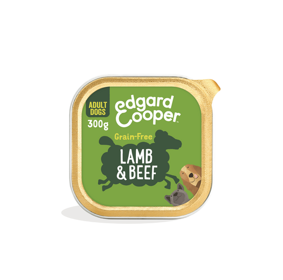 Edgard & Cooper - Pâtée chien adulte sans céréales agneau boeuf 300 g - Edgard & Cooper