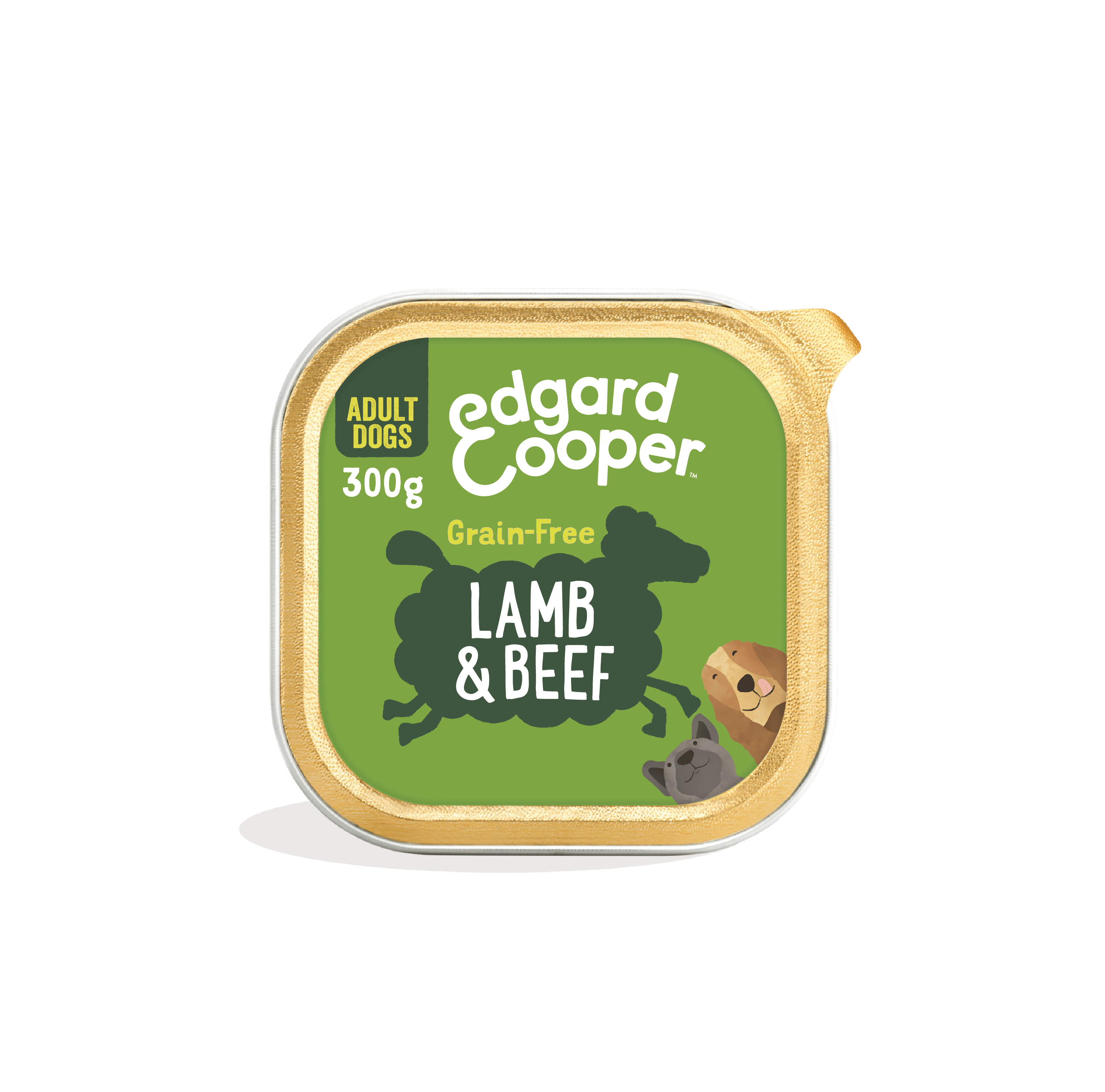 Edgard & Cooper - Pâtée chien adulte sans céréales agneau boeuf 300 g - Edgard & Cooper