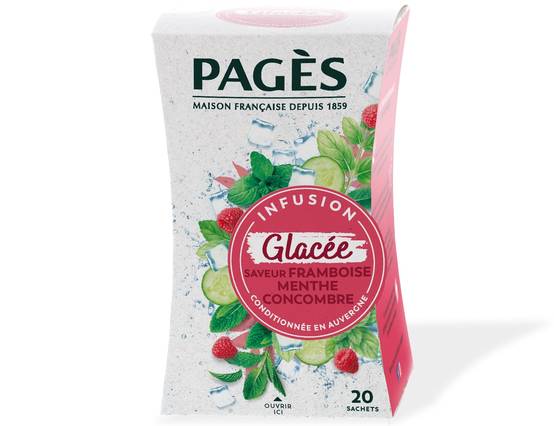 Pages - Infusion à froid framboise menthe & concombre x20 - Pagès - Image 2