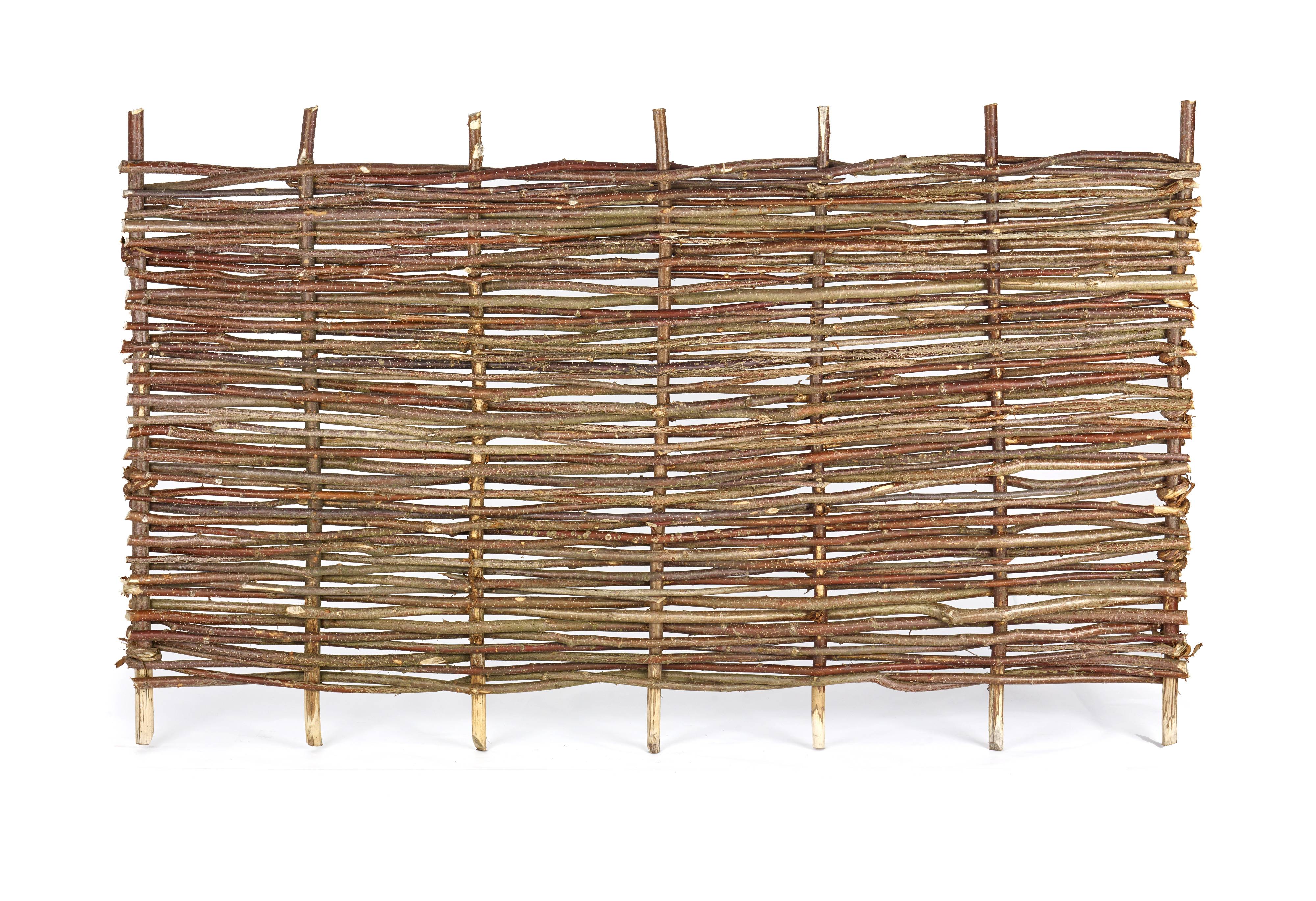 Panneau tressé horizontal Bois Noisetier L.180 cm H.90 cm - Imagen 1