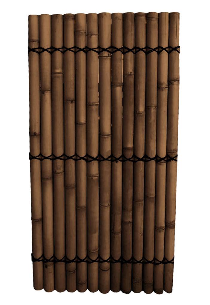Panneau demi bambou noir naturel vertical L90xH180cm