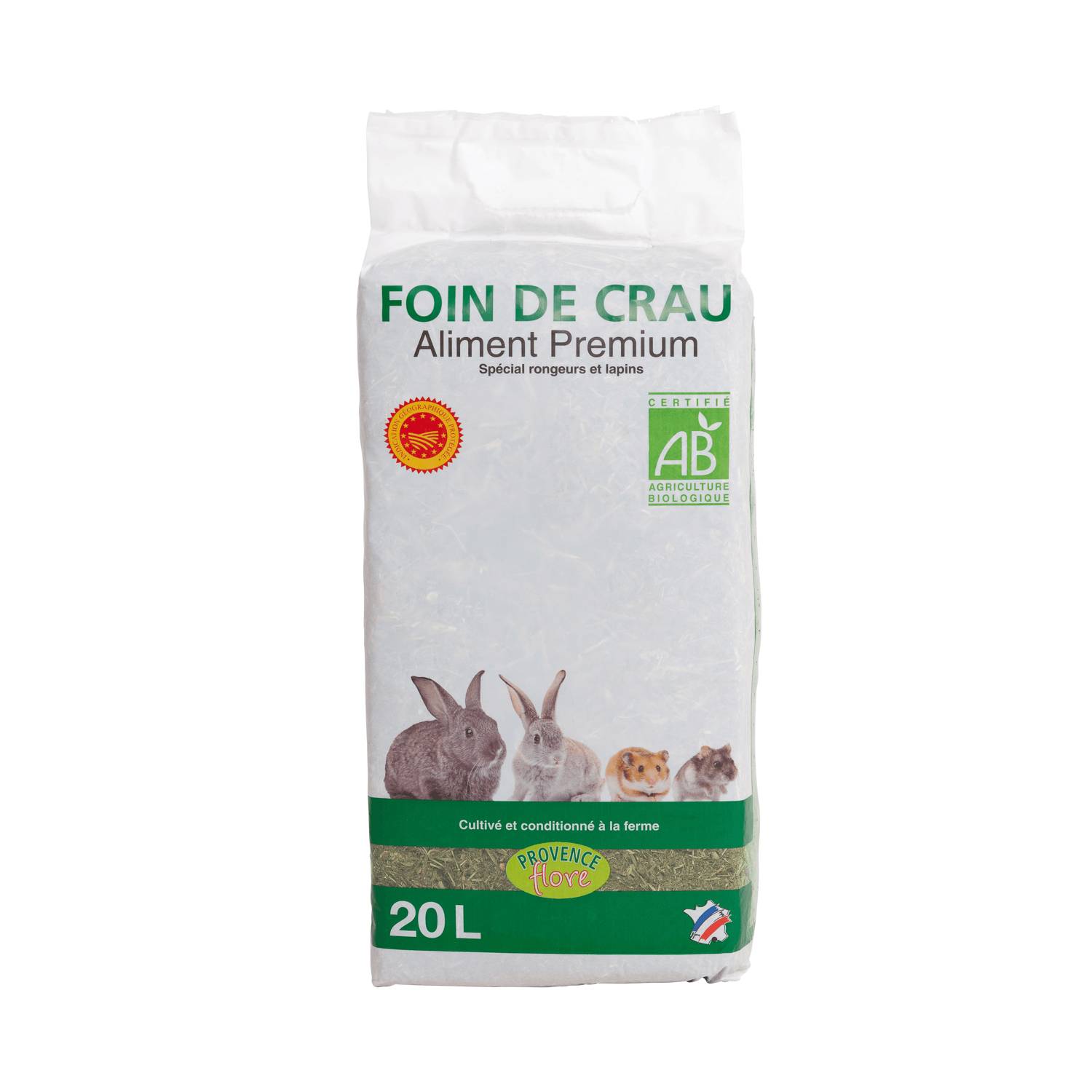 Provence Flore - Foin de Crau AOP BIO  pour lapins et rongeurs