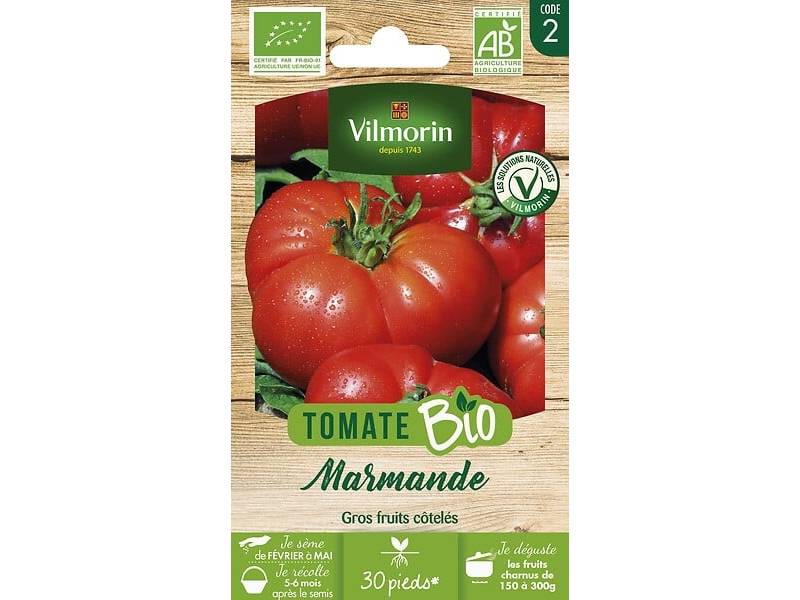Vilmorin - Tomate Marmande Bio serie 2 sachet graines 0,3 g - Vilmorin