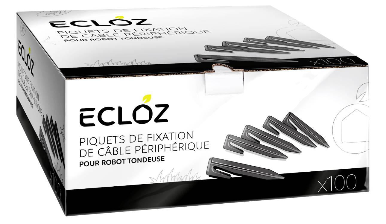 Ecloz - Ecloz - 100 piquets d'installation pour robot tondeuse - Image 4