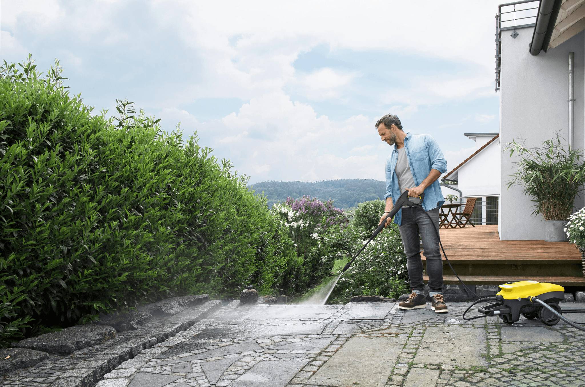 Nettoyeur haute pression K4 Compact jaune et noir L.34.8 cmxP.30.8 cmxH.52 cm - Karcher - Image 3