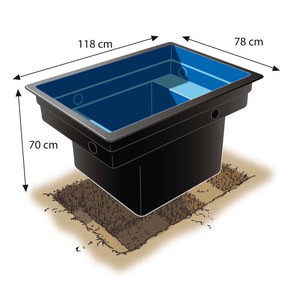 Ubbink - Bassin préformé HDPE Quadra C1 520L – Ubbink - Image 9