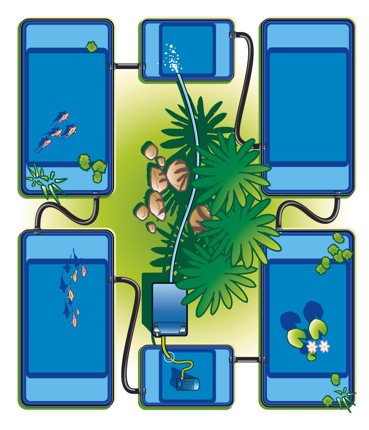 Ubbink - Bassin préformé HDPE Quadra C1 520L – Ubbink - Image 3
