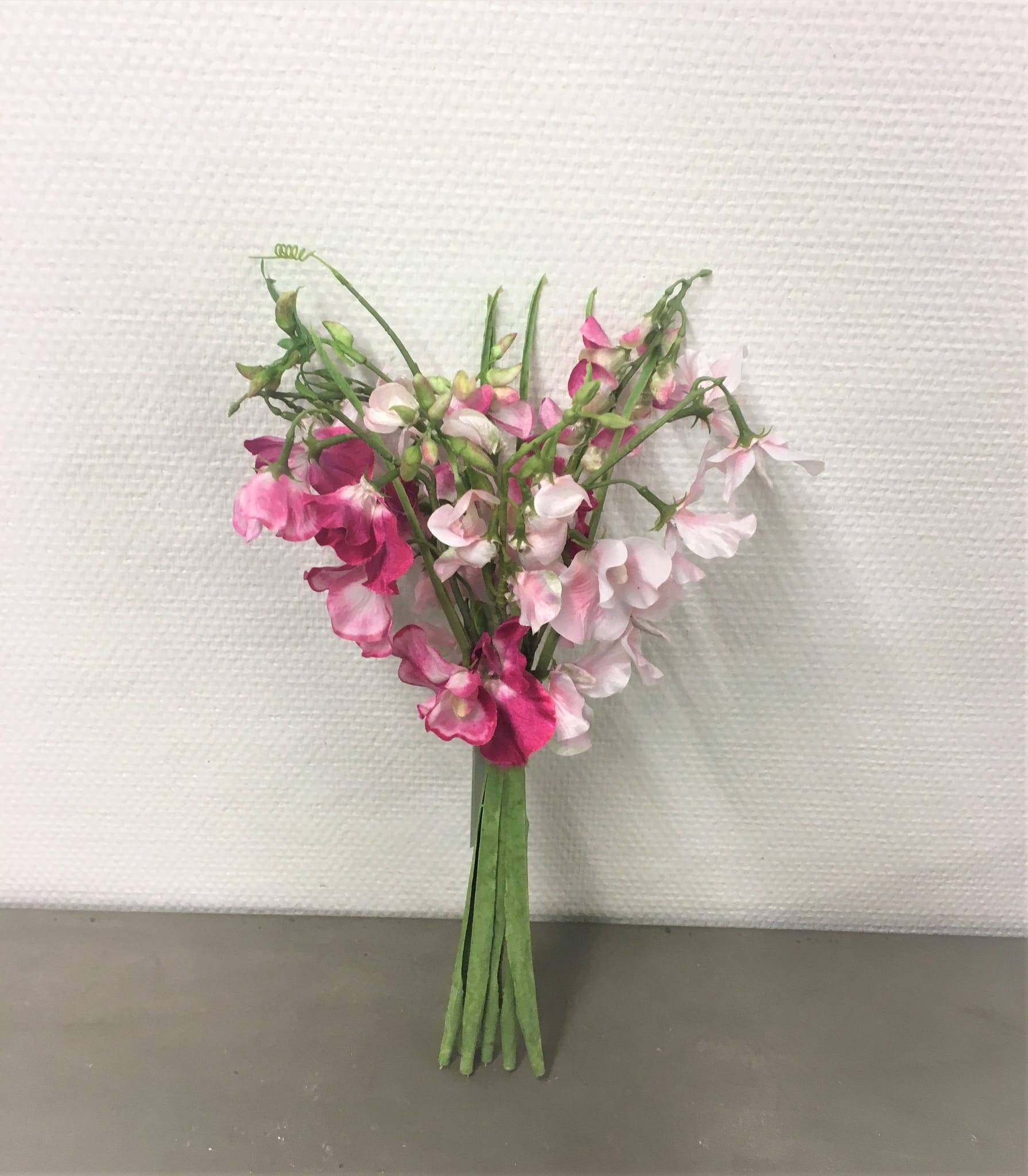 Bouquet pois de senteur rose artificiel 42 cm