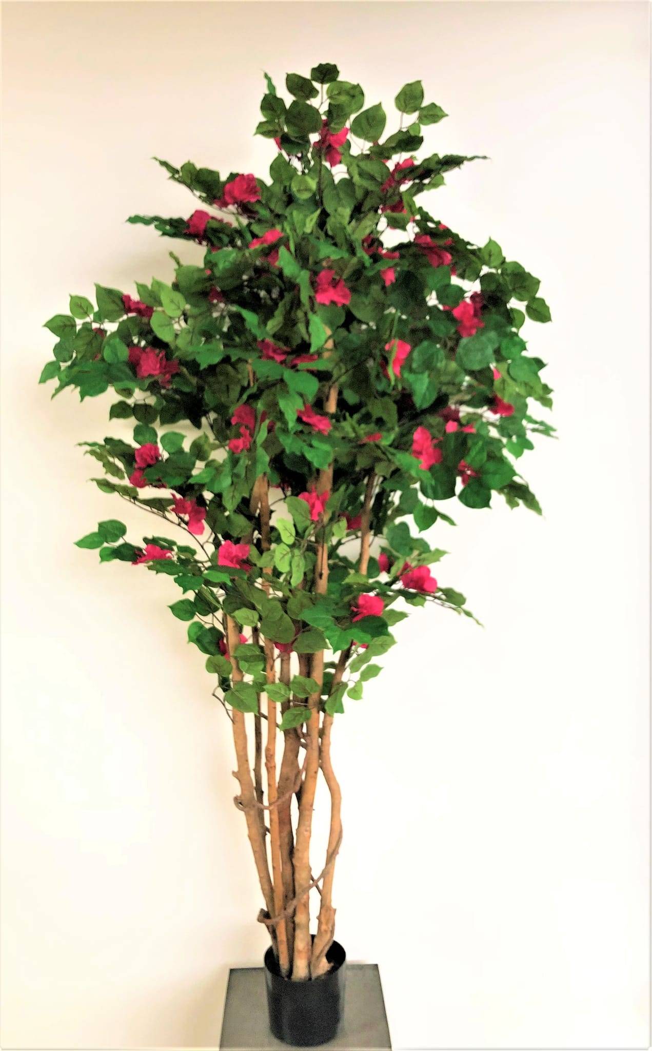 Bougainvillier rose artificiel en pot 180 cm