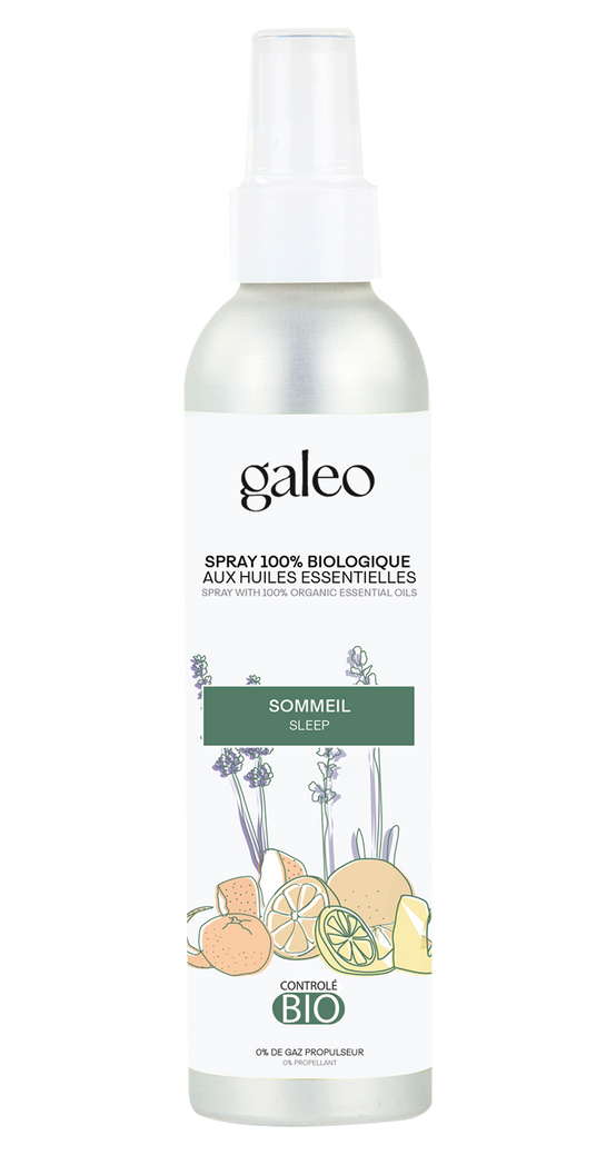 Galeo - Galeo - Spray bio sommeil huiles essentielles Ø.4,5 x H.20 cm - Image 1