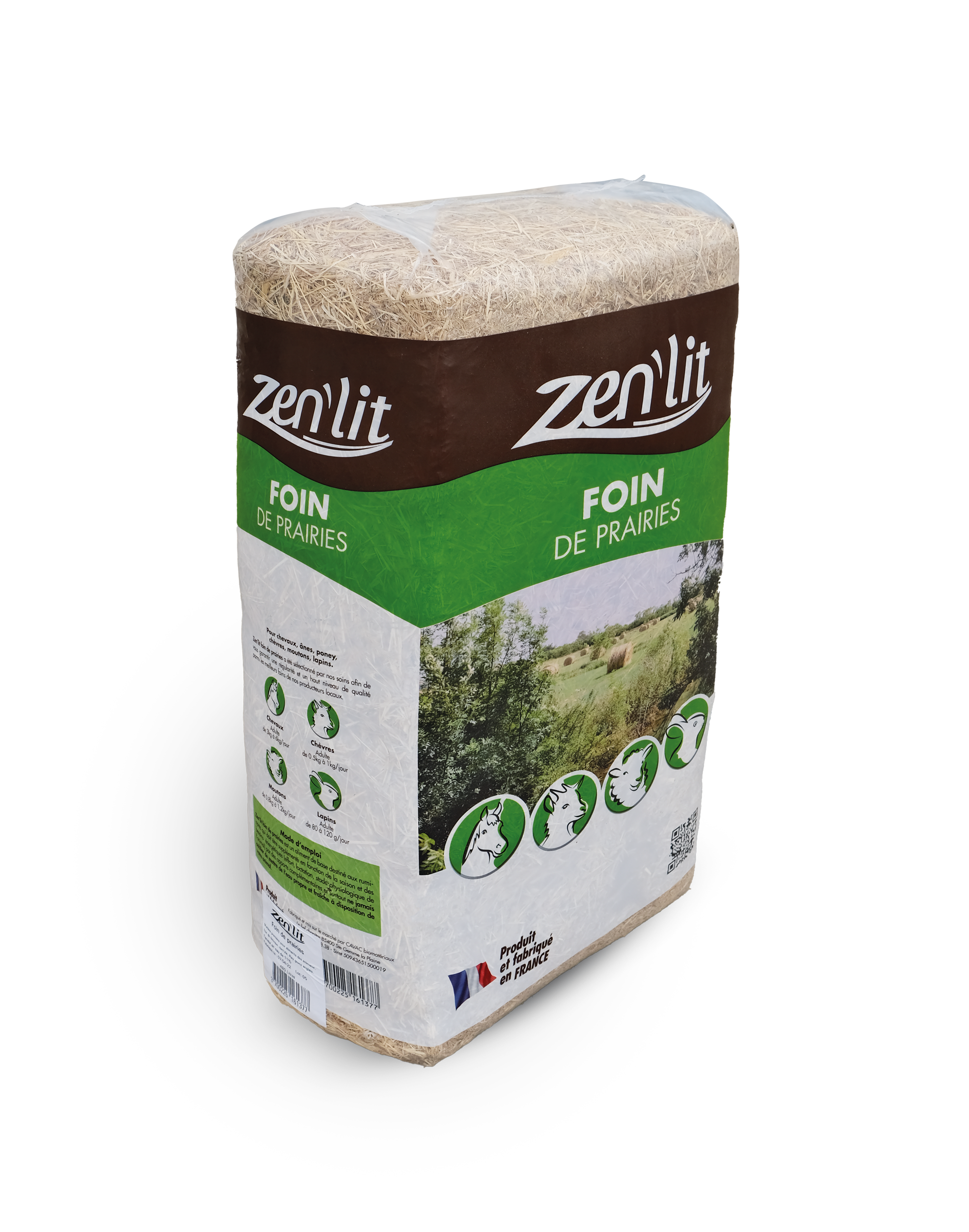 Zenlit - Heno de praderas Belavie 12 kg 480 L - Zen'lit - Imagen 2