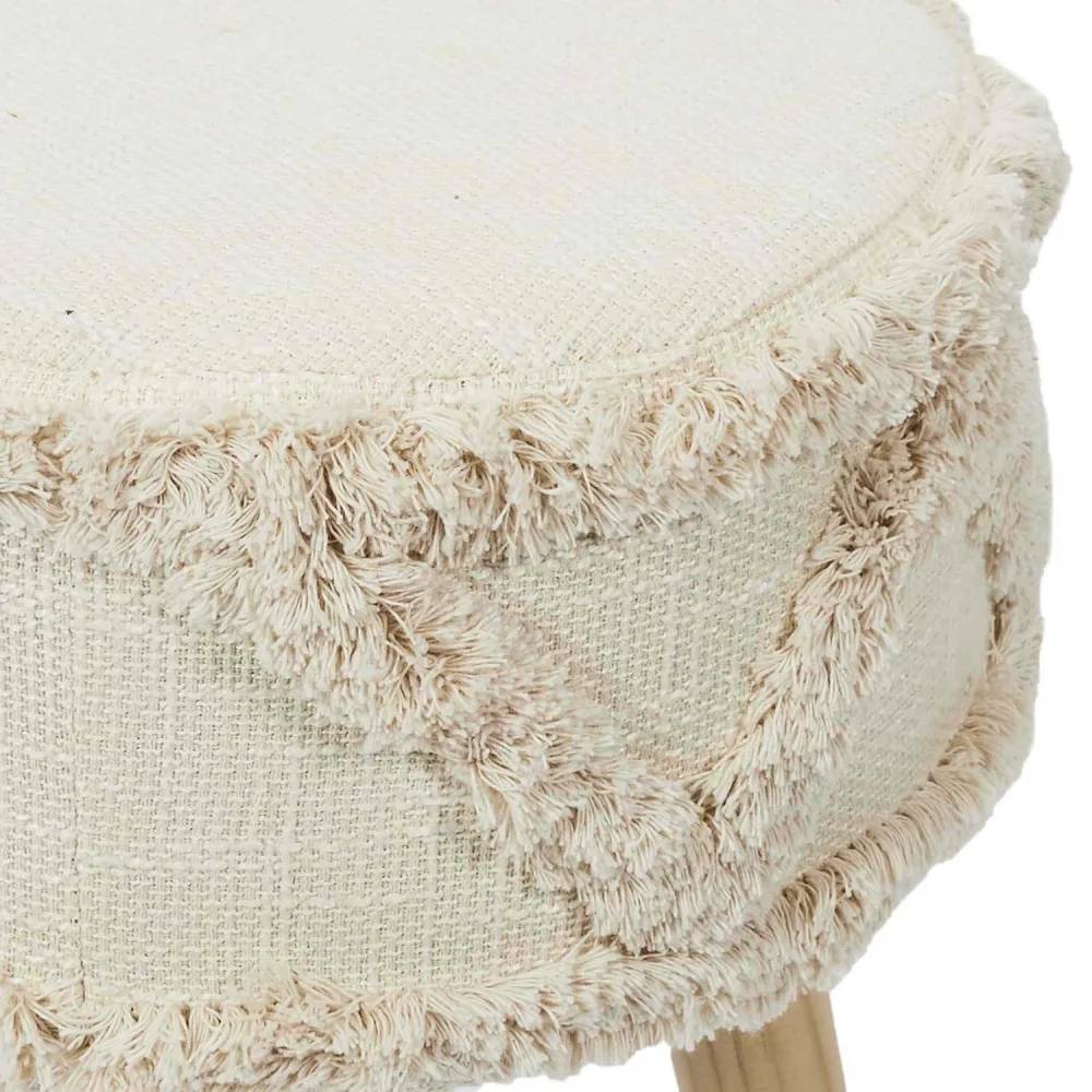 Tabouret rond pieds en pin Mirage L 31 x H 41 cm - THE HOME DECO FACTORY - Image 4