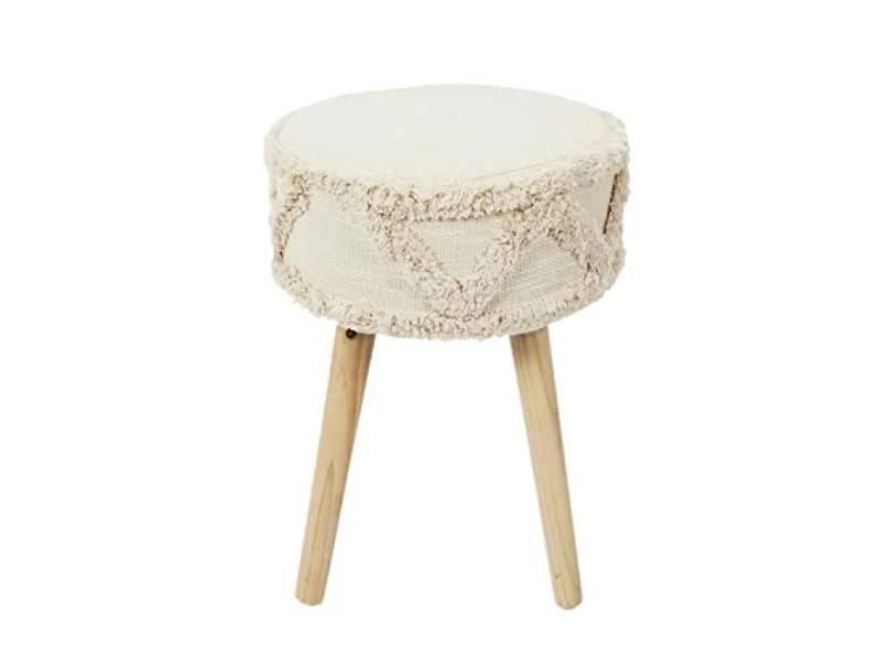 Tabouret rond pieds en pin Mirage L 31 x H 41 cm - THE HOME DECO FACTORY - Image 10