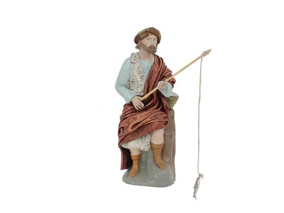 Oliver - Pecheur 14 cm Terre Cuite
