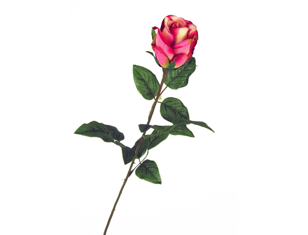 NONAME - Sardeco - Tige bouton de rose artificielle H.68 cm