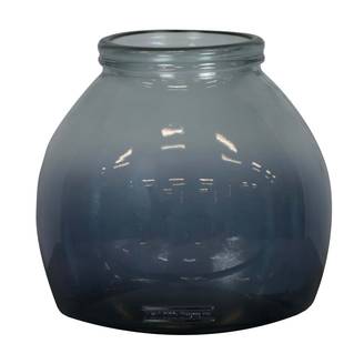 VASE VERRE RECYCLE D21X20CM