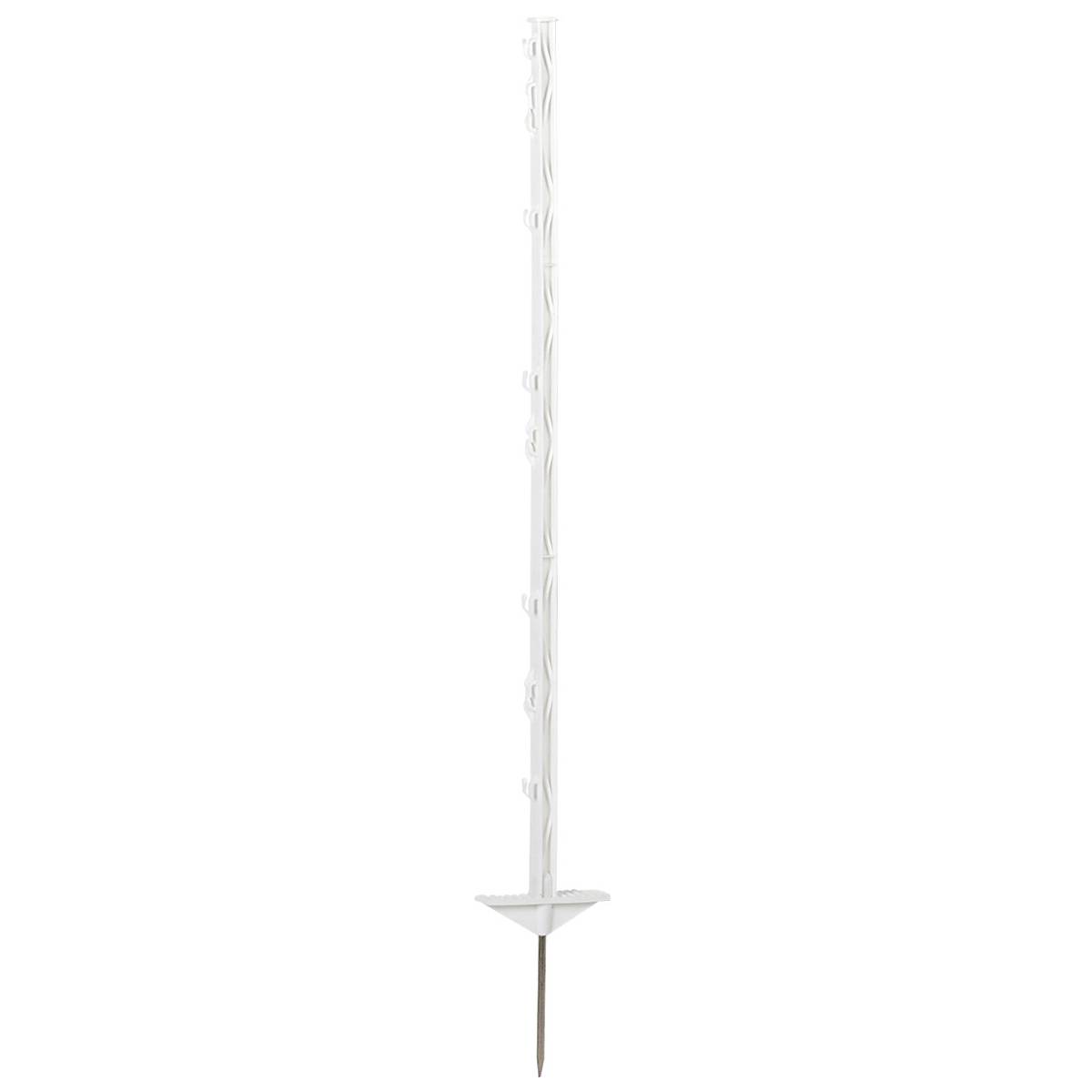 Piquet PVC Basic blanc, 105cm, double bêche (5 Pièce)