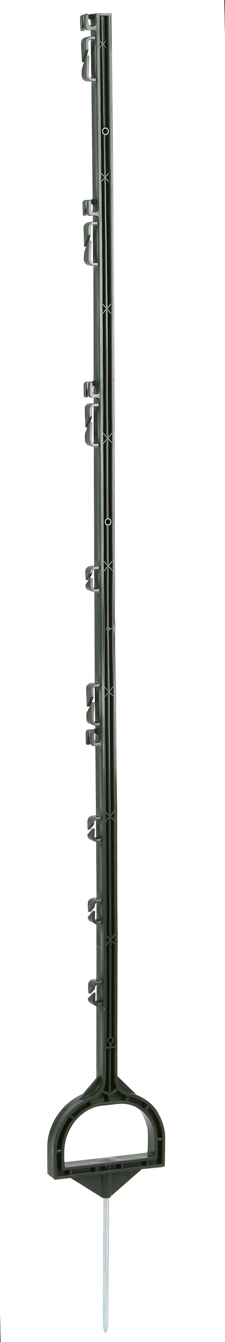 Piquet plastique avec étrier vert, 158,0cm (5 Pièce)