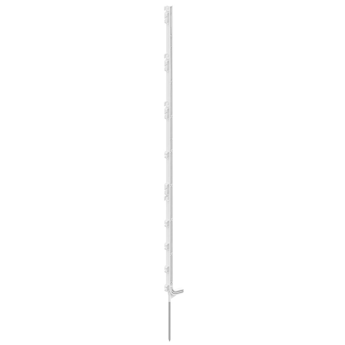 Piquet PVC Premium blanc, 147cm, sans isolateur (5 Pièce)