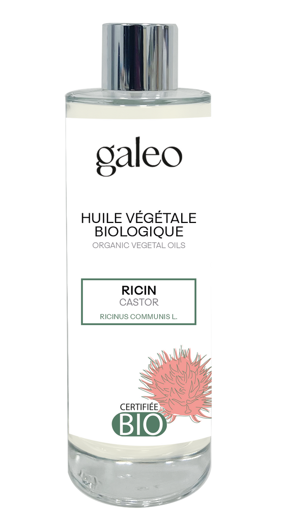 Galeo - Galeo - Huile végétale biologique ricin L.4,5 x l.4,5 x H.14 cm