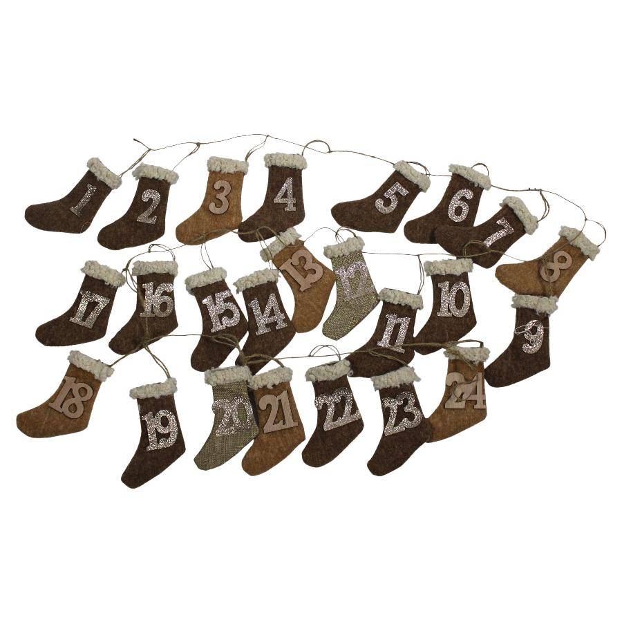 Peha - Chaussettes guirlande 220cm marron or