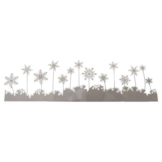 Peha - Peha - Frise flocons givre feutrine blanc L.120 x l.20 x H.32 cm