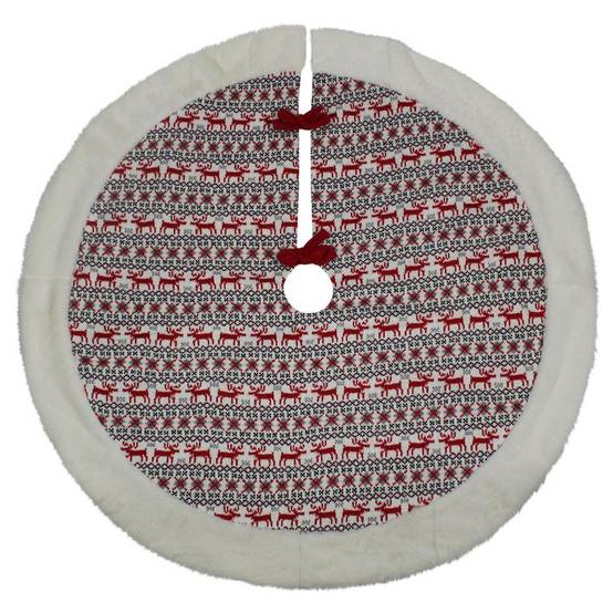 Peha - Jupe de sapin rouge blanc scandinave L.25 x l.10 x H.25 cm