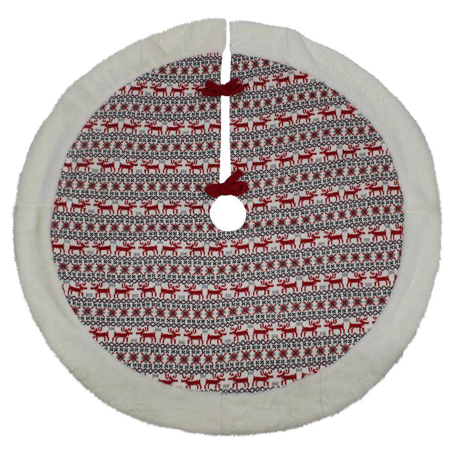 Peha - Jupe de sapin rouge blanc scandinave L.25 x l.10 x H.25 cm