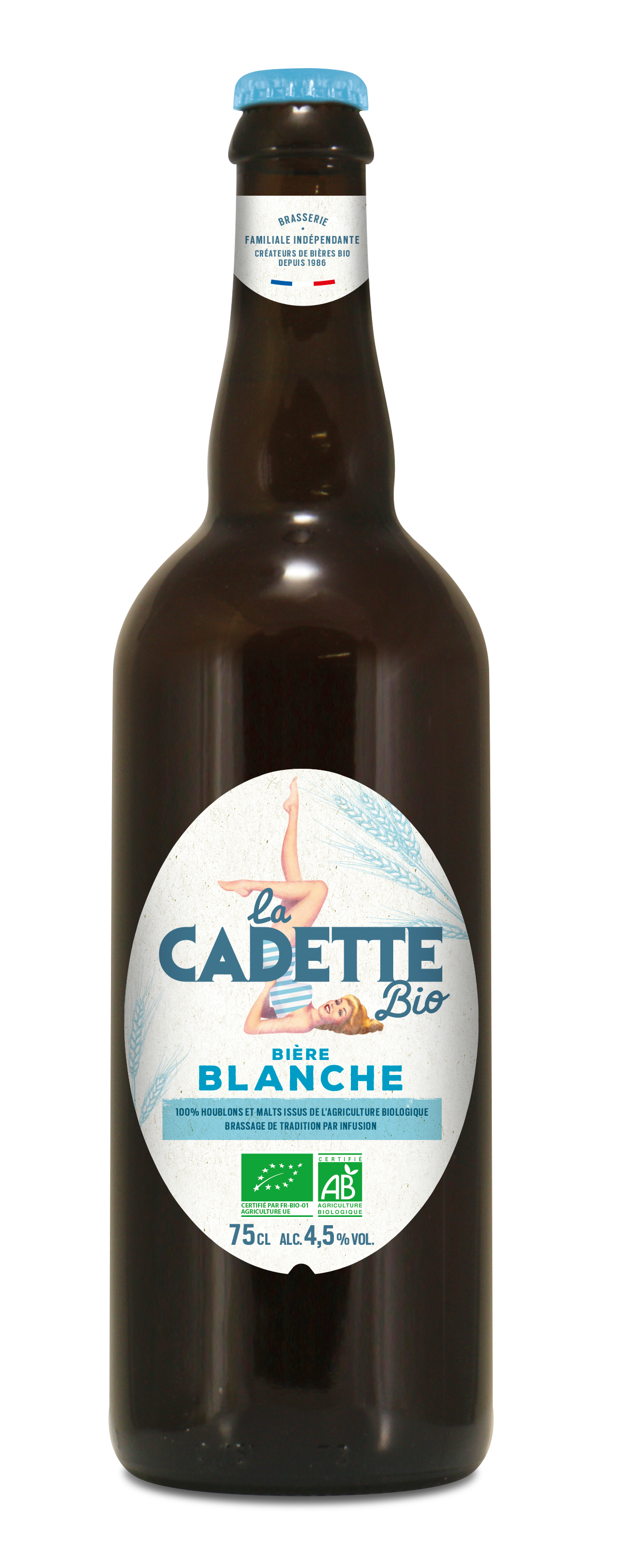 Cadette - Bière blanche BIO 75 cl - La Cadette