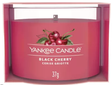VOTIVE EN VERRE CERISE GRIOTTE