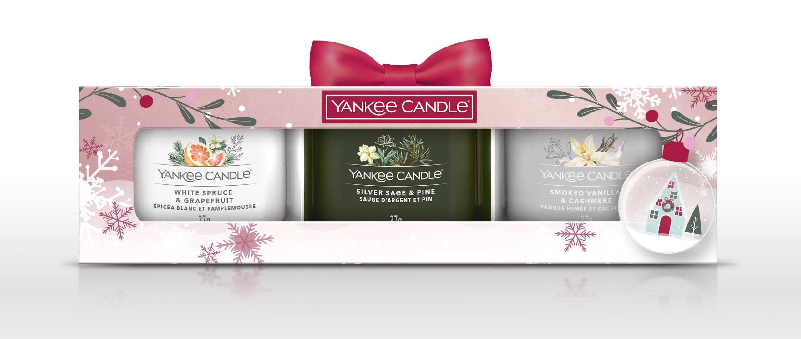 Yankee Candle - Yankee Candle - Coffret 3 Votives en Verre Rose 111 g