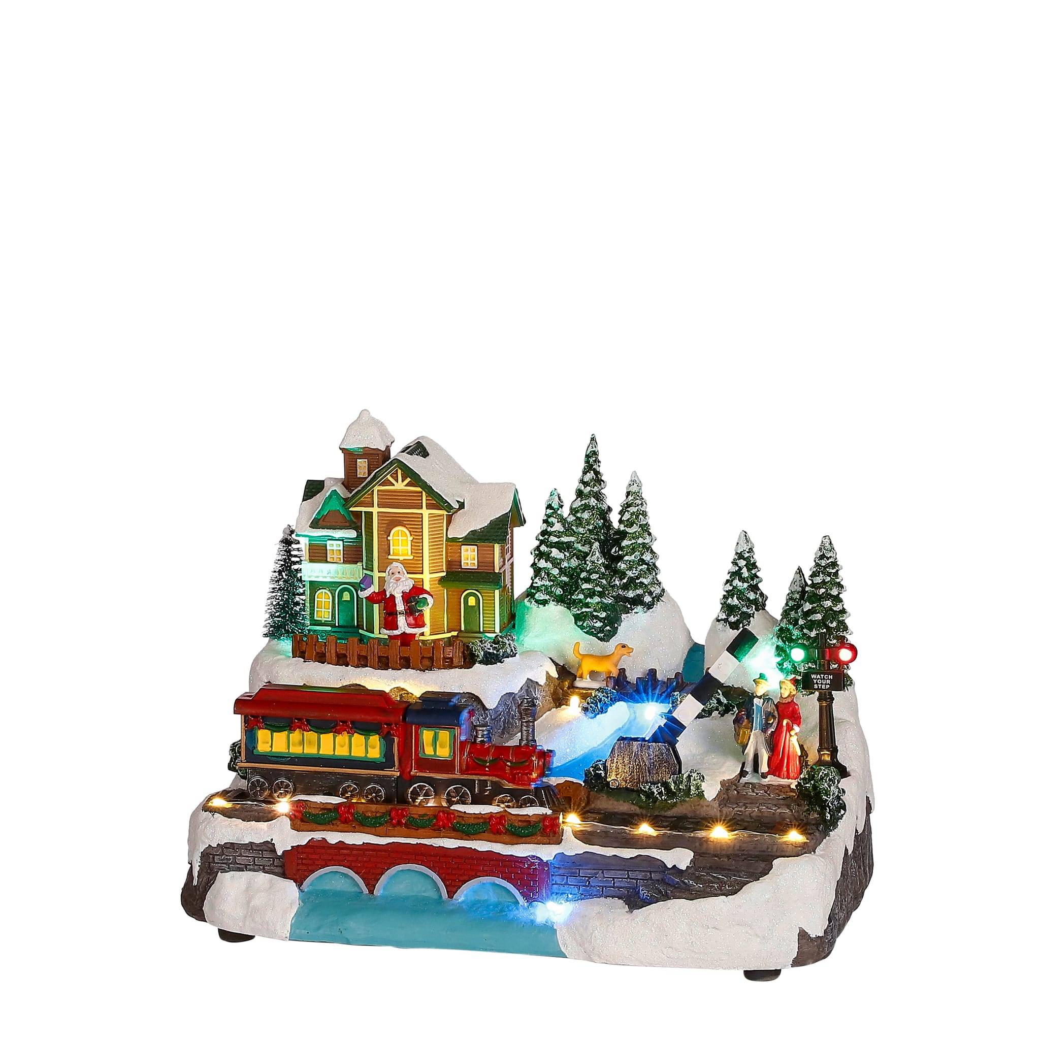 Train station adapter included -polyresin-Multicol- l29xw20xh20cm