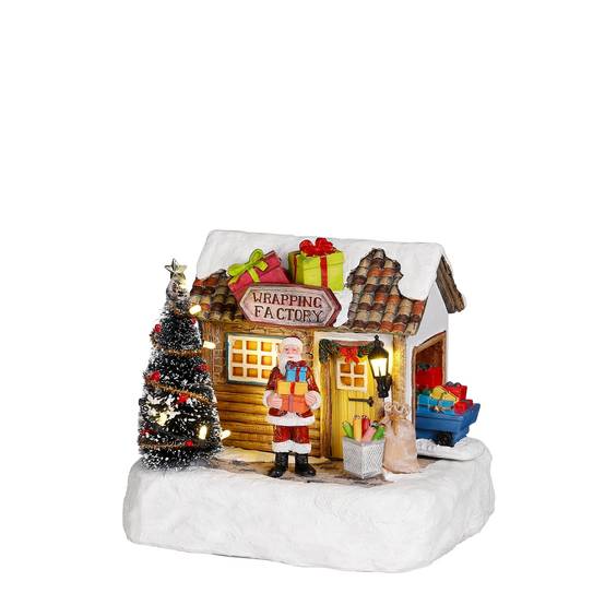 Wrapping factory Fonc.sur batt -poly-Multicol- l16,5xb13xh14cm