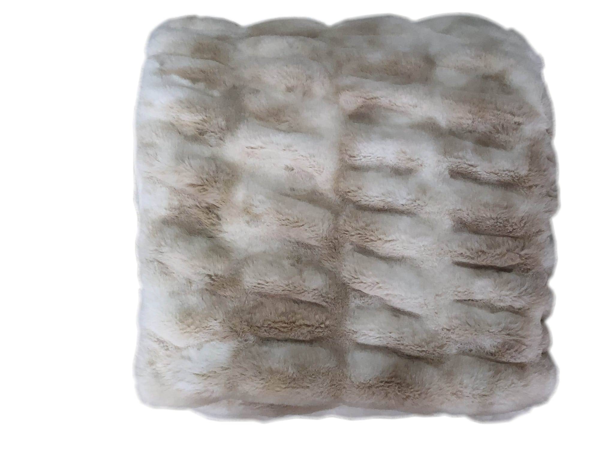 Ecloz - Plaid aspect fourrure lapin 170 x 130 cm- Ecloz - Imagen 1